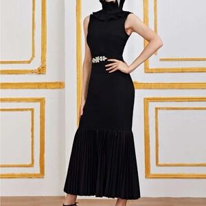 Black 2 Pc Dress Bling Small Med